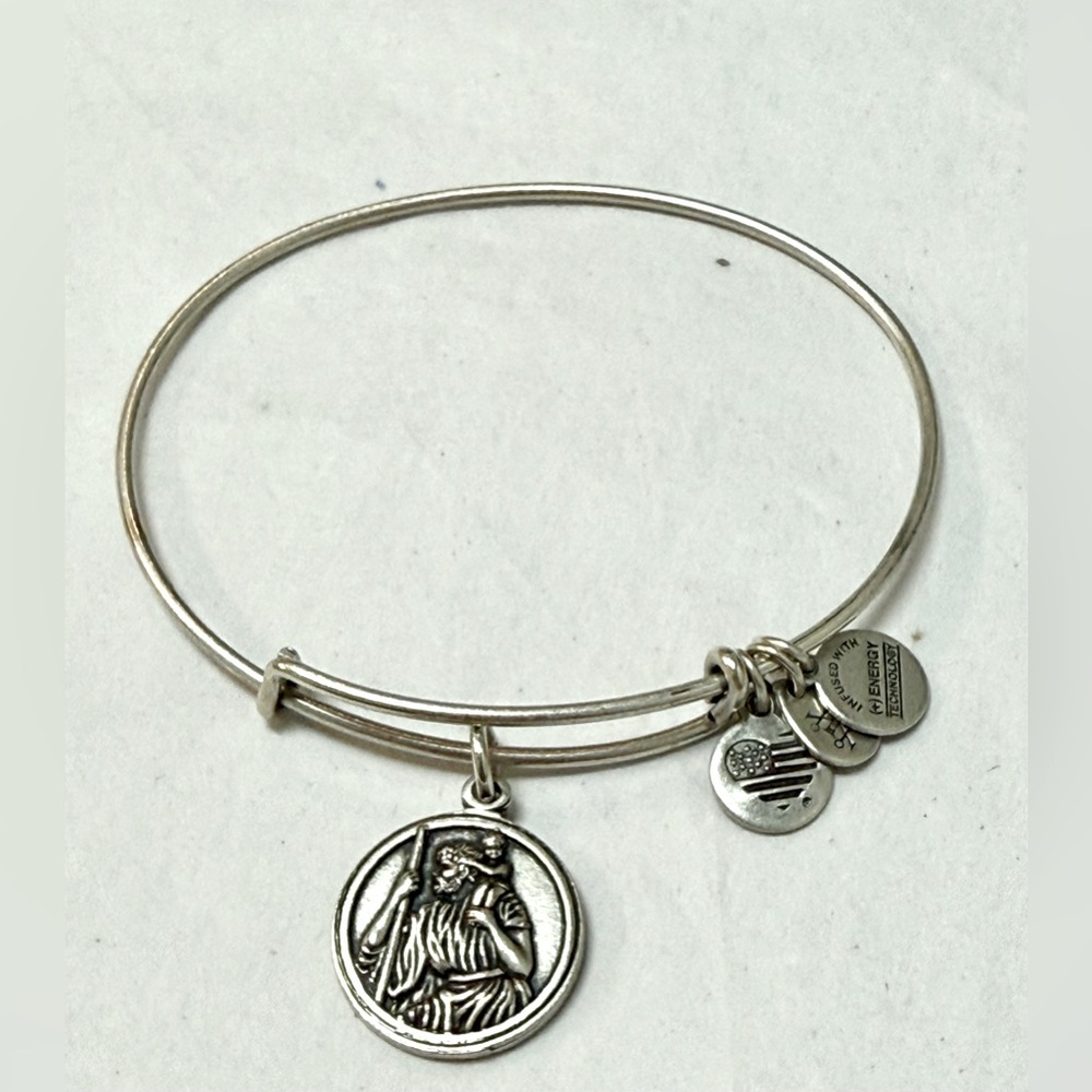 Alex and Ani St Christopher Charm Bangle Bracelet